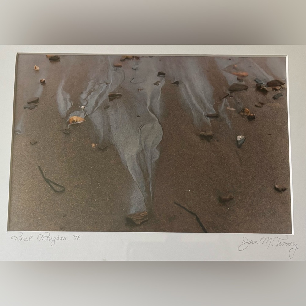 “Tidal Thoughts” 1998 Artwork signed by the Artist Wood Framed Print 13” x 16”